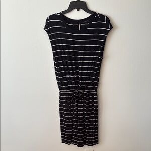 Black and White Striped Dress